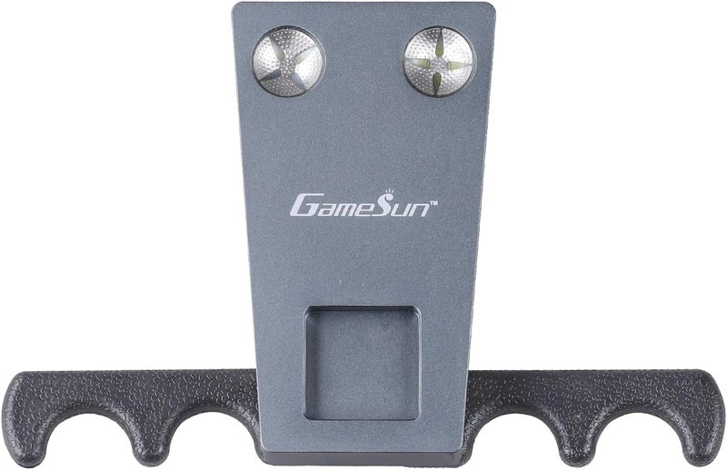 GAMESUN 6 In 1 Portable Weighted Pool Cue Holder, chalk holder, billiard cue tip tool, Titanium - Image 1